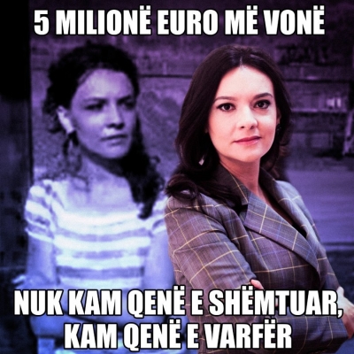 Rrjeti shpërthen në meme, ja si e ironizojnë ‘shëndetligën e paveshur’ që u bë ‘Donika’ firmato e xhaxhi Edit