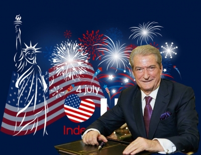 Berisha uron Pavarësinë e SHBA: Një ditë e bekuar për të gjithë shqiptarët, ka kontribuar në lirinë tonë