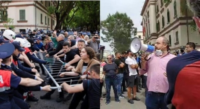 U arrestuan pas shembjes së Teatrit Kombëtar, dalin sot para gjykatës kreu i VV në Tiranë dhe 6 protestuesit e tjerë