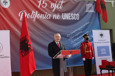 Isopolifonia shqiptare në listën e UNESCO-s të “Kryeveprave të trashëgimisë gojore të njerëzimit”, Meta: Gjuha, kënga polifonike dhe identiteti i shqiptarit përherë të pandara!