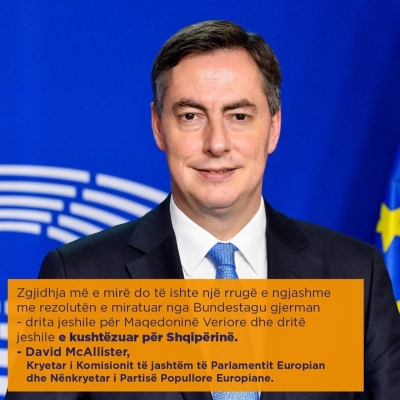 Basha citon eurodeputetit McAllister: Dritë jeshile për Maqedoninë, dhe dritë jeshile të kushtëzuar për Shqipërinë