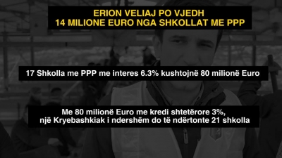 Miliardat e infrastrukturës arsimore zhvatur me PPP nga Erion Veliaj