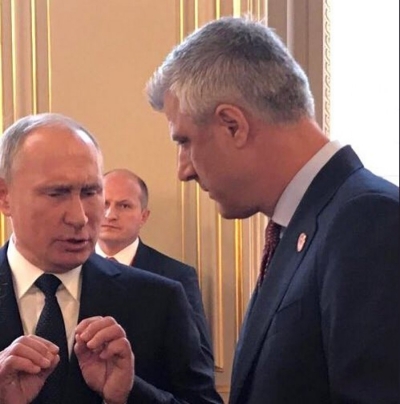 Thaçi takohet me Putinin: Rusia do ta mbështesë marrëveshjen Kosovë-Serbi