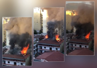 VIDEO/ Godina në flakë në Tiranë shërbente si kopsht fëmijësh