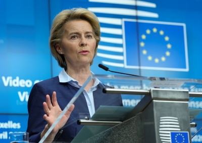 “Vaksina e COVID/Ursula von der Leyen: Do e çojmë në çdo cep të botës, për të gjithë! Të hënën mbledhim 7.5 mld euro