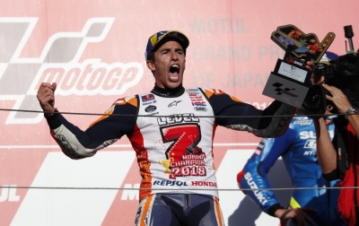 Marquez fiton titullin e pestë në Moto GP