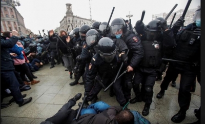 Rusi, Mbi 1 000 të arrestuar pas protestave në 70 qytete në mbështetje të Navalnyt