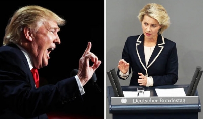 Marrëdhëniet tregtare ShBA-Europë, Von der Leyen njofton takimin me Presidentin Trump