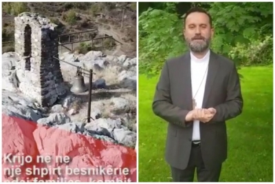 VIDEO/ “O Hyj, bijtë e tu nuk merren vesh me njëri-tjetrin. Rrezikojmë të përçahemi e të përgjakemi”,  Dom Gjergj Meta lutet për zgjidhjen e krizës politike