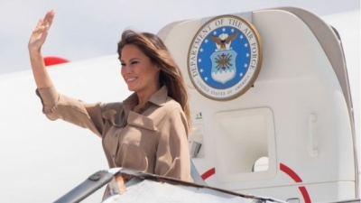 Tym në avionin e Melania Trump