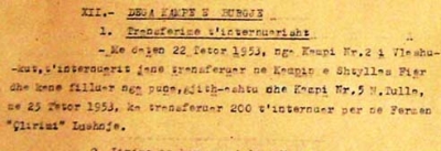 1953/Të internuarit e fundit në kampet tela me gjemba