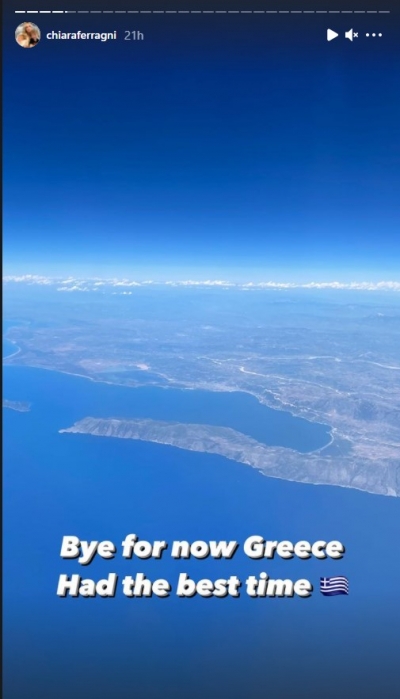 Chiara Ferragni i thotë “mirupafshim” Greqisë, me foto nga Shqipëria